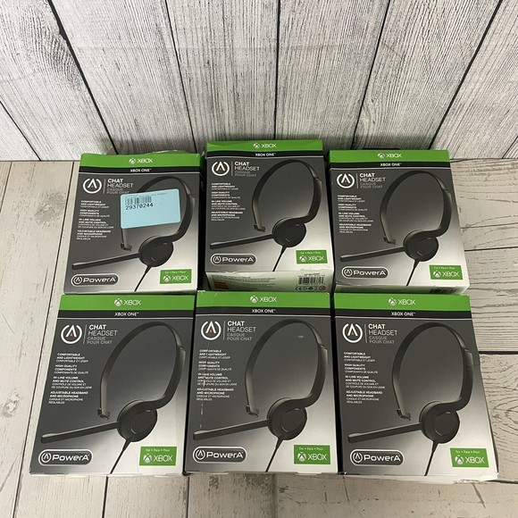 Microsoft Video Games & Consoles Lot Of 6 Xbox One Powera Chat Headset Wired With Flip Up